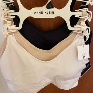 Anne Klein Women's Bra Set - Black, Cream, Tan